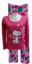<br />Peanuts Snoopy Pink Plush Pajama for women