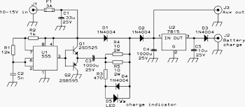 12V Powered 12V Lead Acid Battery Charger with Indicator 