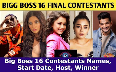 Bigg Boss 16 Contestants Name list with Photos, Host, Winner