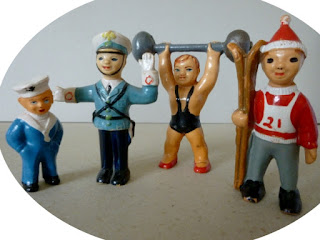 celuloidowe figurki lata 50., 60.    celluloid toys '50s, '60s