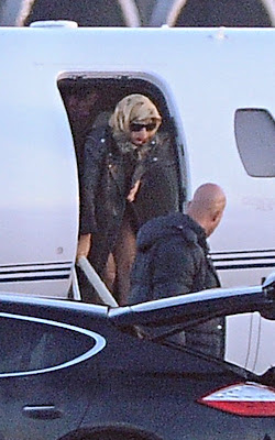 Lady Gaga arriving in Poland