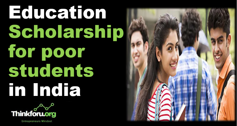 Cover Image of  Education scholarship for poor students in India