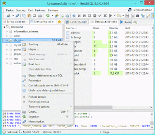 2 Cara import dan eksport database mysql lengkap dengan gambar