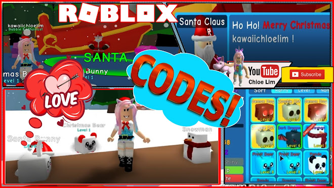 Roblox Bubble Gum Simulator Gameplay Codes See Desc I Met Santa - roblox bubble gum simulator gameplay codes i met santa and phew i was not