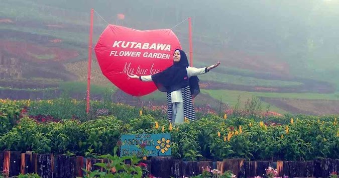 Harga Tiket Dan Rute Lokasi Kutabawa Flower Garden Purbalingga Yang Mempesona