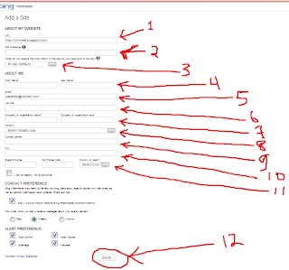 Webmaster Too Add Site Map Form