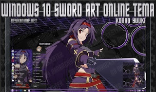 Download Theme Sword Art Online Yuuki Konno Zekken Untuk Windows 10