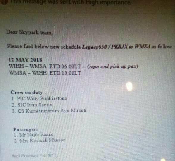 TERKINI! Bekas pemimpin Malaysia akan terbang ke Indonesia