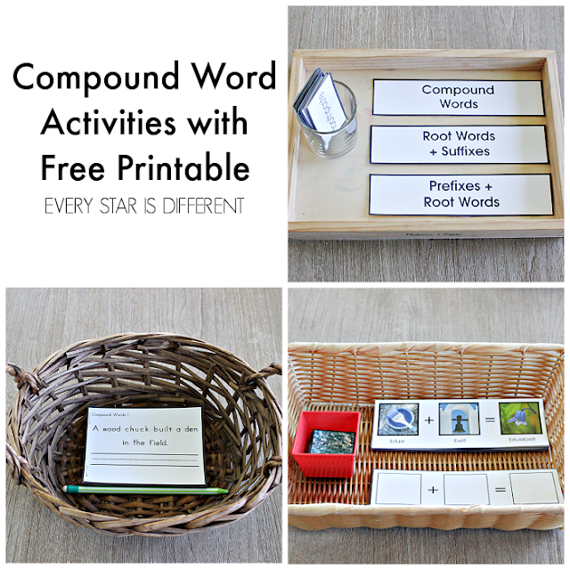 Compound Word Activities for Kids with Free Printable