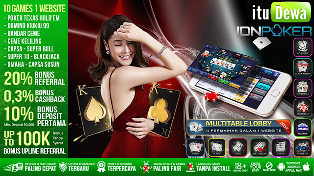 JACKPOT CEME TERJELAS - DAPATKAN JACKPOT POKER TERJELAS HANYA DI ITUDEWA