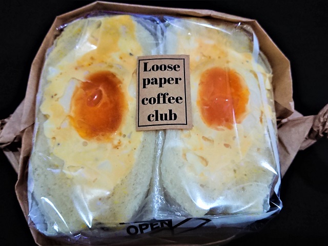 LOOSE PAPER COFFEE CLUB　たまごサンド