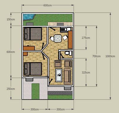 50+ Desain Rumah 1 Lantai Dengan Luas Tanah 60m2