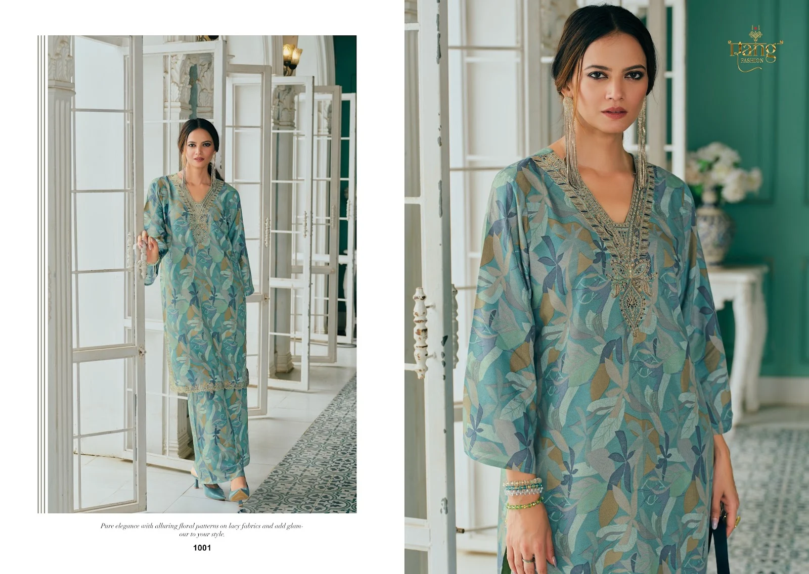 Seena Rang Fashion Pure Muslin Co Ord Set
