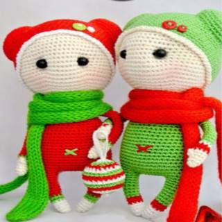 PATRON GRATIS MUÑECA NAVIDAD AMIGURUMI 31640