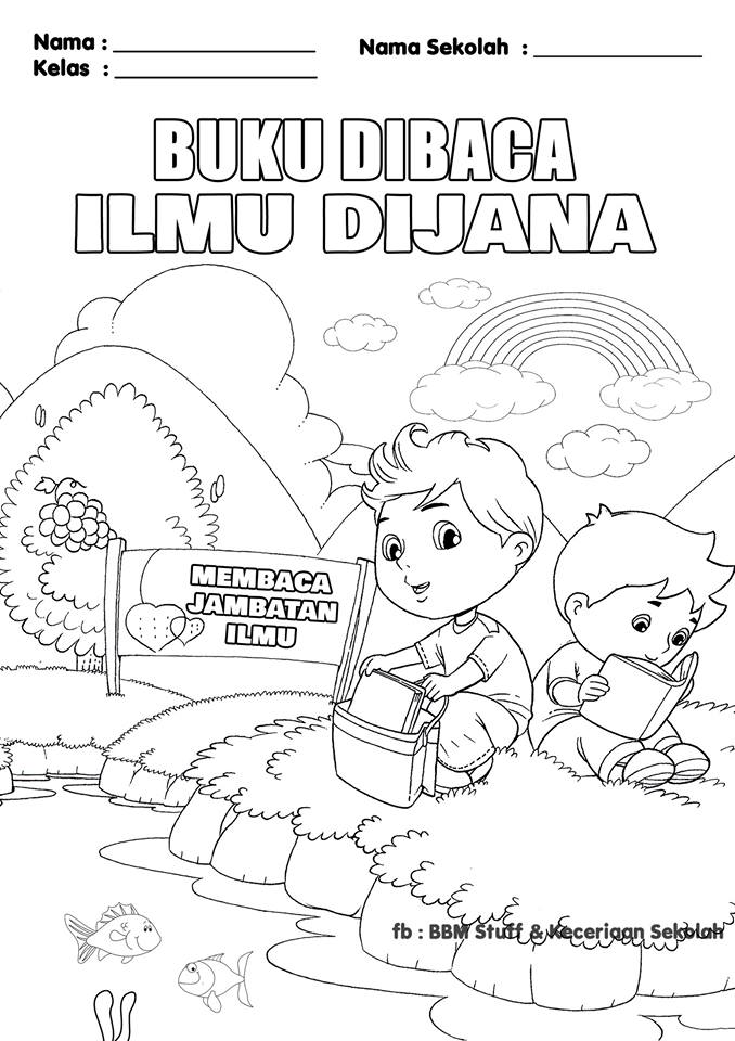  Poster Mewarna KM1M Gambar Mewarna Bulan PSS NILAM