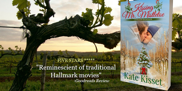 Kate Kisset, Kissing Mr. Mistletoe, Christmas in Napa, contemporary romance, standalone, holiday read