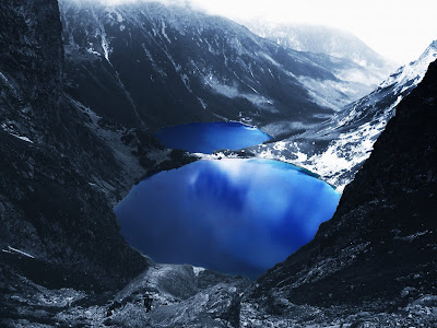 Blue Lake Snow Mountain Wallpaper
