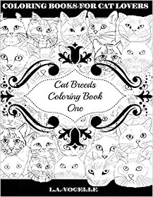 Cat Breeds Coloring Book One, by L.A. Vocelle