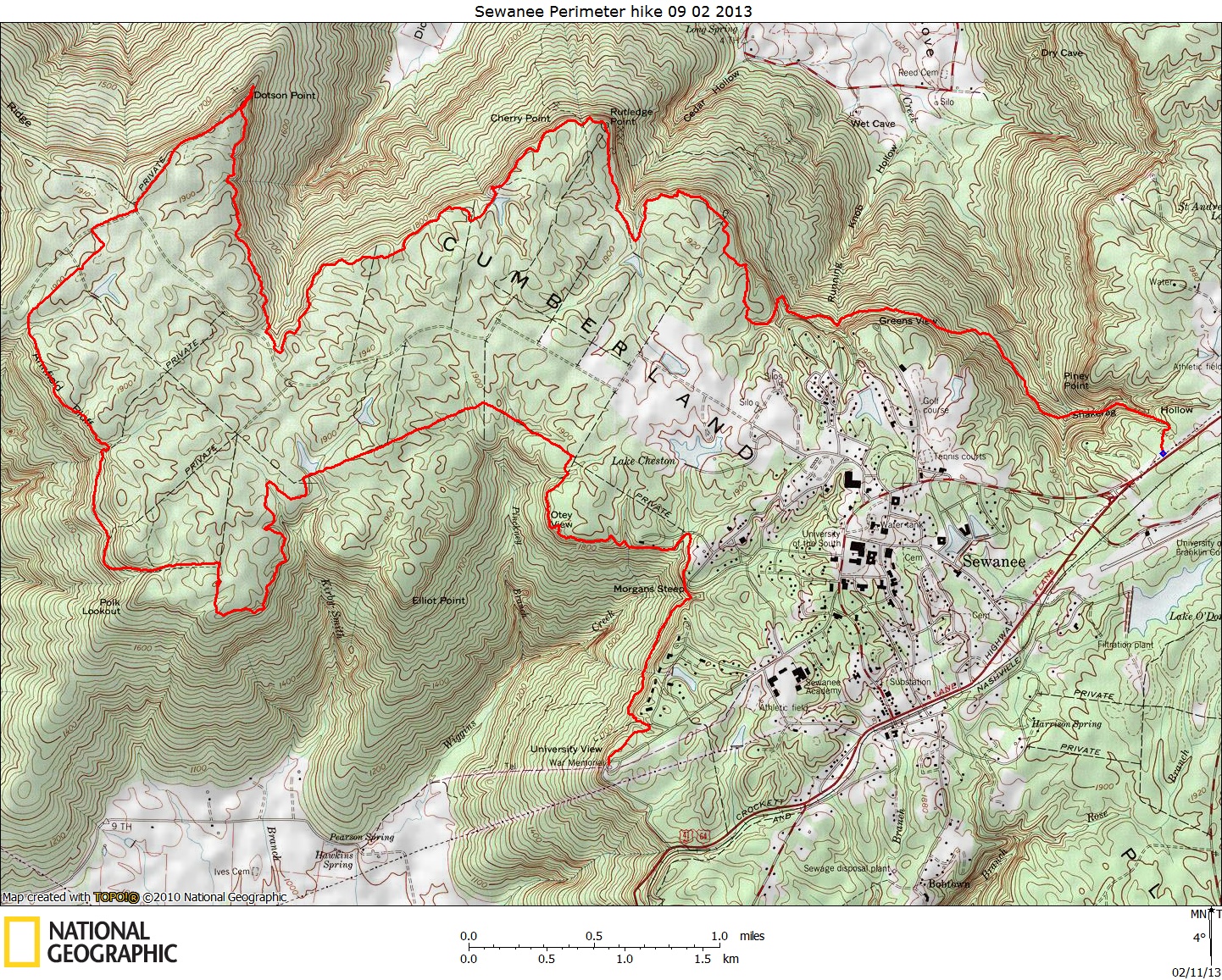 Addendum. GPS map by Karl Dupre