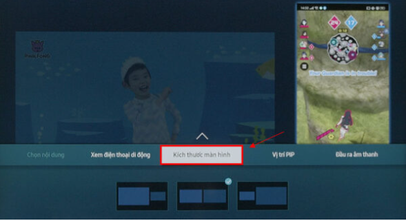 Cách chia đôi màn hình tivi Samsung