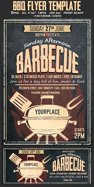  Barbecue-BBQ Flyer Template