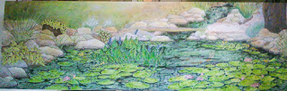 big paintings, Pond, water features painting, Robin Baratta