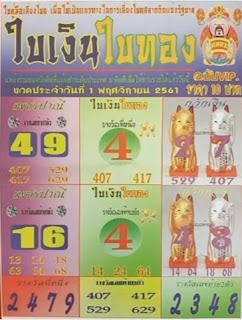 Thai Lottery 3up Sure Number Tips For 01-11-2018