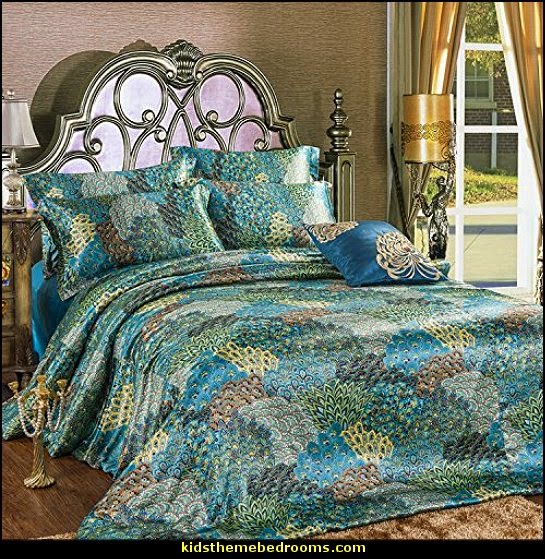 Peacock Feather Bedding Set - Peacock Blue Bedding Sets