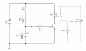 rangkaian sensor cahaya ldr