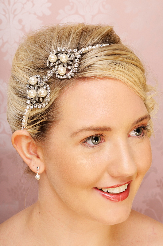 diamante wedding hair bands