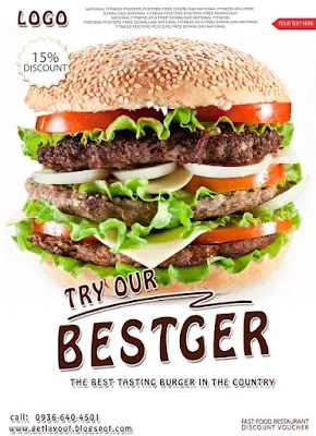 Burger menu flyers free download