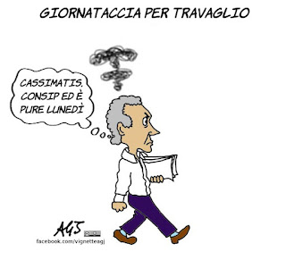 travaglio, consip, cassimatis, sentenze, inchieste, vignetta, satira