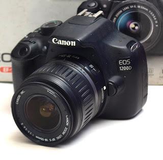 Jual Kamera DSLR Canon 1200D Fullset Lens Kit