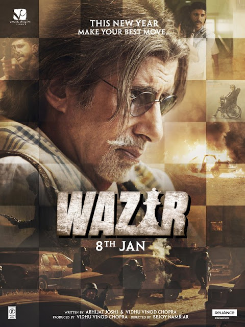 Wazir, starring Amitabh Bachchan, Farhan Akhtar, Directed by Bejoy Nambiar