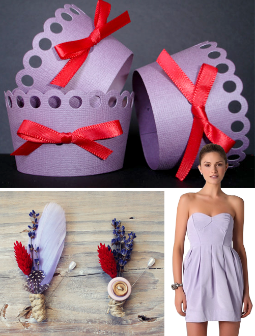 But first check out my Valentine's inspired lavender red wedding