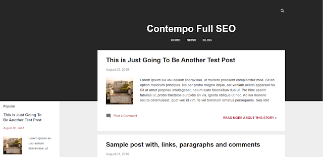 Contempo full SEO Blogger Theme