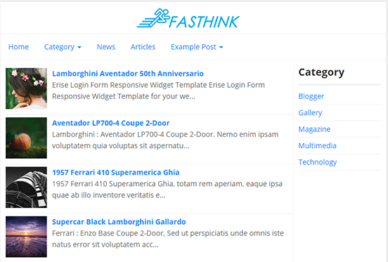Fasthink Blogger Templates