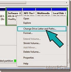 Change drive letter and paths