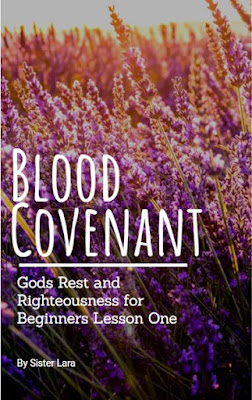 The Blood Covenant of Rest and Righteousness for Beginners Four Insights Every Believer Should Know "Helping disciples of Gods presence walk in the fullness of Blood Covenant of Rest and Righteousness"~~ Sister Lara   Label-Blood Covenant of Gods Rest and Righteousness  In this time together Sister Lara shares an unusual revelation of on the topic of Blood Covenant that will help the reader walk away with four insights in a life of victory and peace.   While there are many different teachings on the Blood Covenant what sets this out from others is that Sister Lara shares from the view point of God's Rest & Righteousness.