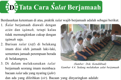 Soal Latihan PAI Kelas 7 Bab 4 Indahnya Kebersaman dengan Berjamaah .