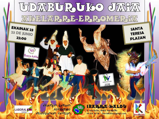 Cartel anunciador del akelarre del Ibarra-Kaldu