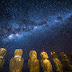 Milky Way above Easter Island 