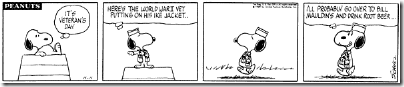 Peanuts 1969-11-11 - Snoopy as the World War II Veteran