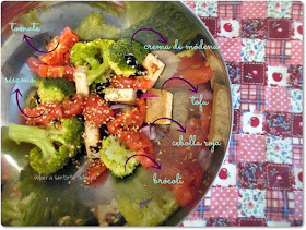 Ensalada de Brócoli, Tofu y Tomate