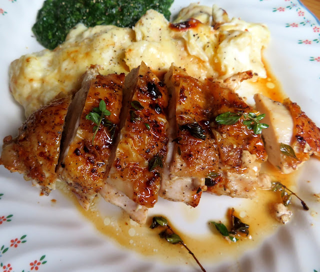 Pan Roasted Chicken Breasts with Thyme