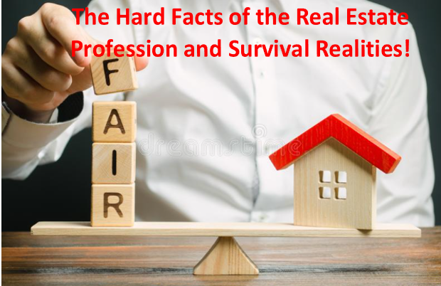 The Hard Facts of the Real Estate Profession and Survival Realities!