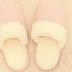 Pink & White Color Combination Wool House Slippers for Women's 