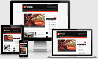 BPress Responsive Megazine Blogger Template