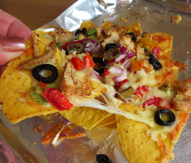 Easy Sheet Pan Chicken Nachos for Two