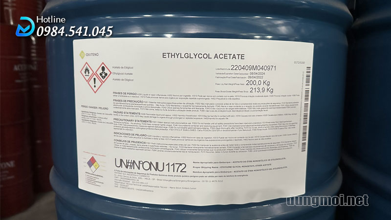 Ethylglycol Acetate - CAC nhập khẩu Brazil